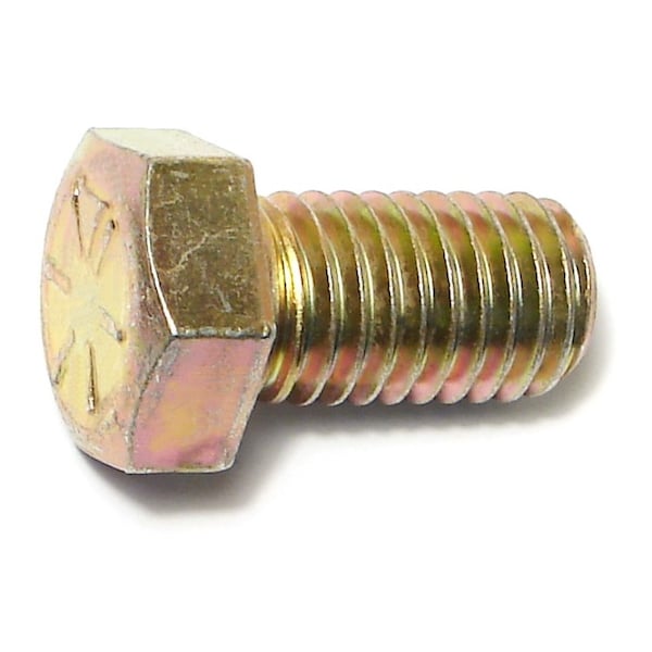 Midwest Fastener Grade 8, 9/16"-12 Hex Head Cap Screw, Zinc Yellow Steel, 1 in L, 5 PK 65481 - main
